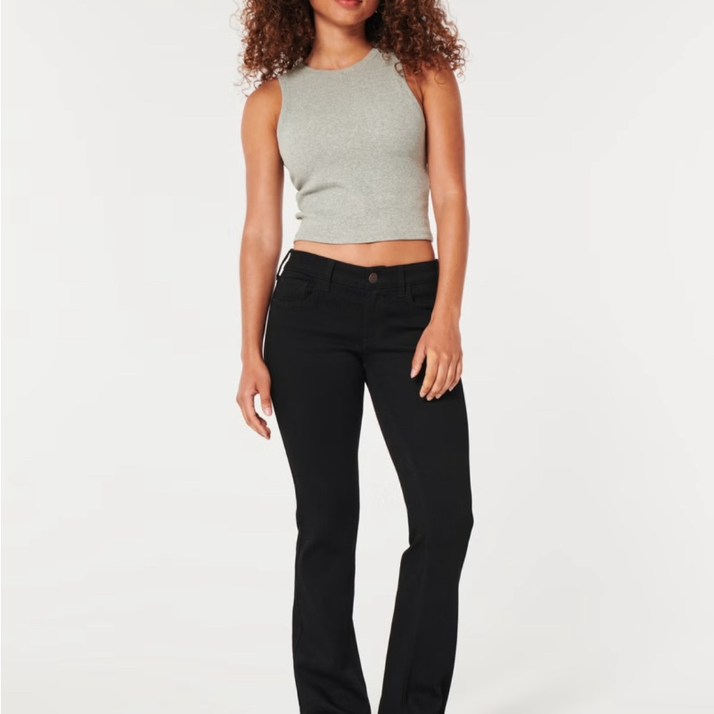 Black Women's Hollister Low-Rise Bootcut Jeans never worn! Size 2L
